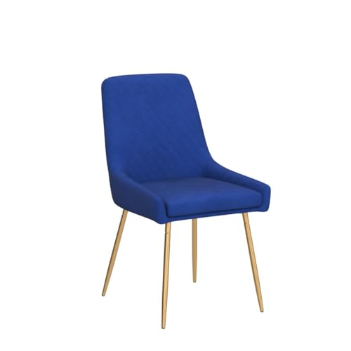 Mid-Century Velvet Dining Chairs Set of 2, Sapphire Blue