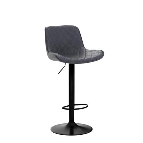 JNS AVIATION Adjustable Swivel Bar Stools Set of 2 - Modern White Faux Leather for Kitchen Island