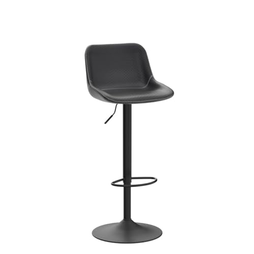 JNS AVIATION Set of 2 Modern Adjustable Faux Leather Swivel Bar Stools for Kitchen Islands