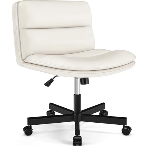 TVON Height Adjustable Swivel Chair with Wheels and Cushion