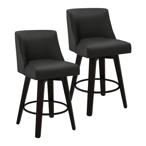 2 Swivel Bar Stools for Kitchen Island or Dining Room