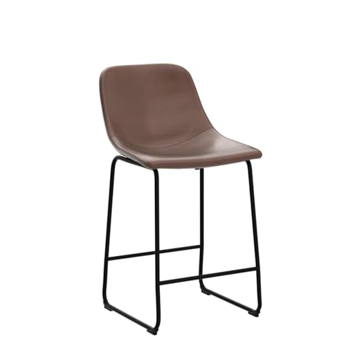 TAVR 24-Inch Counter Height Bar Stool Set, 500 lbs Capacity, Brown