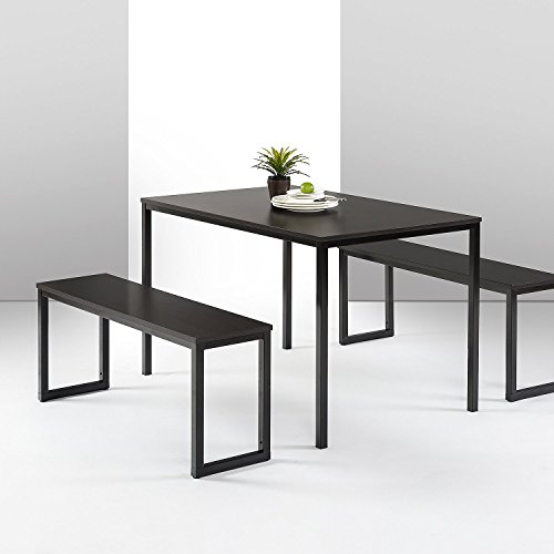 Zinus Louis Soho Dining Table Set with benches - Espresso