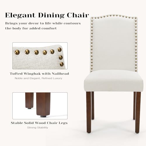 Mid Century Modern Brown Leather Dining Chair Set of 4