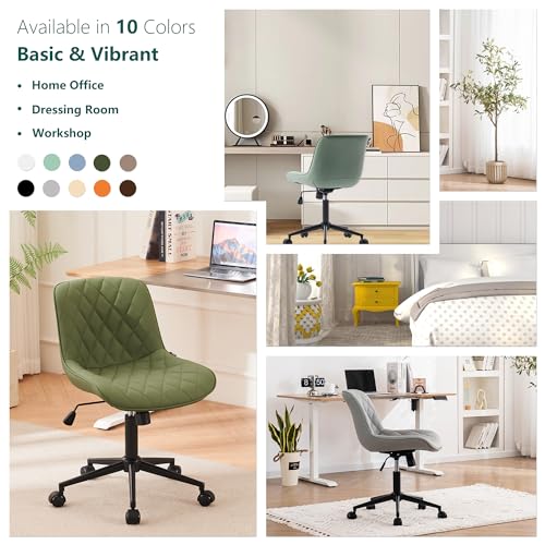 JNS AVIATION Olive Armless Swivel Desk Chair